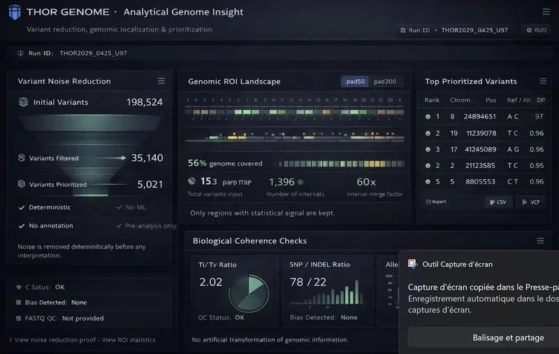 THOR GENOME - Analytical Genome Insight Dashboard