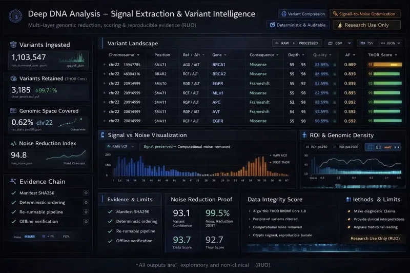 Deep DNA Analysis - Signal extraction and variant intelligence